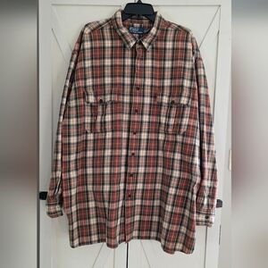 Plaid Button-Up Shirt